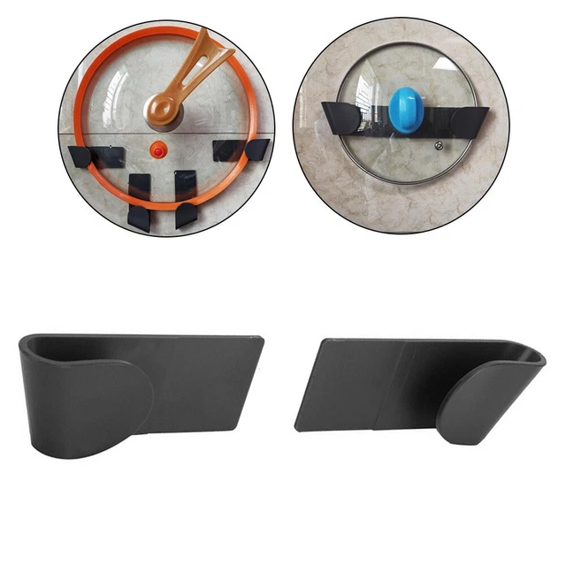 Tapa de olla organizador cocina soporte para sartenes negro organización de utensilios