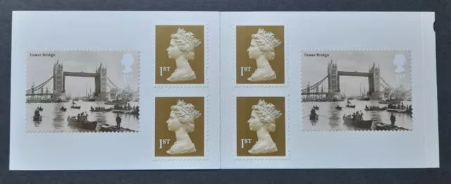 GB 2002 PM7 Tower Bridge Self Adhesive  Stamp Booklet