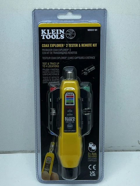 Klein VDV512-101 - Coax Explorer 2 Tester & Remote Kit - NEW