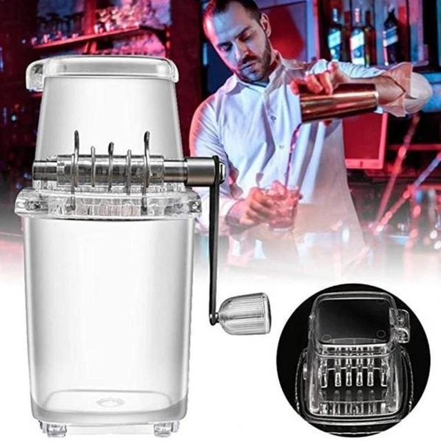 1.25LTransparent Portable Manual Helicopter Ice Crushers Hand Tool B0Y4 Z3C7
