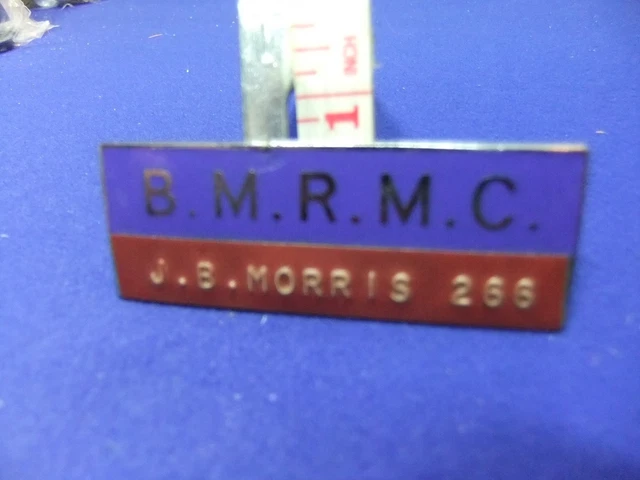 BADGE MOTOR RACING BMR MC british marshals club BRM circuit track f1 ...