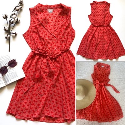 Urban Outfitters Cooperative Peach Flamingo Dress Size XS