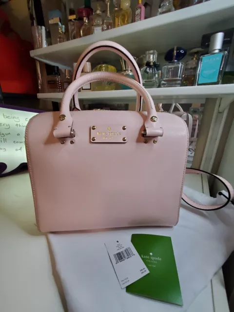 kate spade alessa wellesley Leather Satchel Women Blush Pink MINT $398