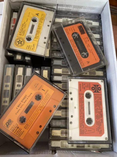 lote 32 cintas de cassette antiguas vintage musica Cassetes