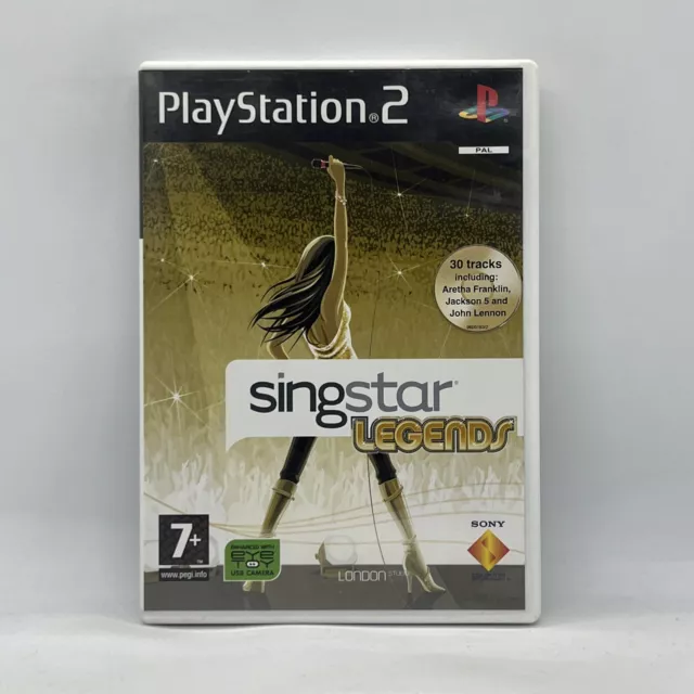 SingStar Legends PS2 2006 Music Karaoke Game Sony Computer Entertainment PG PAL