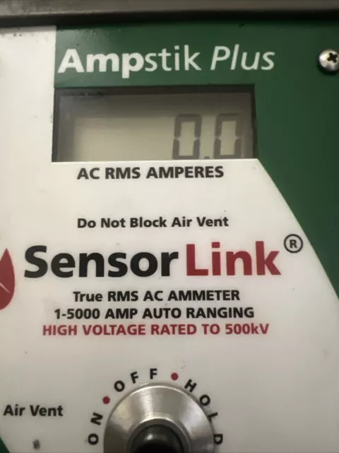 Sensorlink True Rms Ac Ammeter Ampstik Plus 500Kv 1-5000 Amp Auto Ranging 3