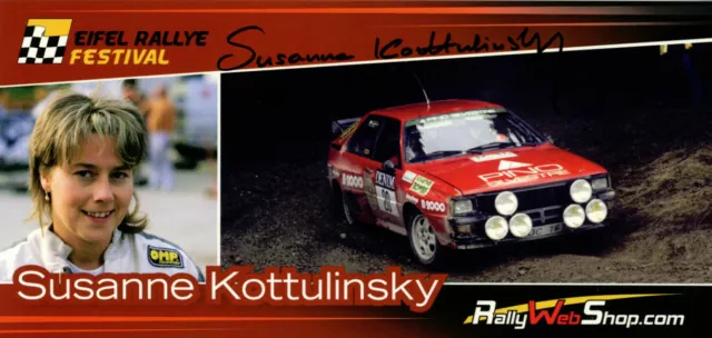 Susanne Kottulinsky Autogrammkarte original Autogramm autograph card Rallye Audi