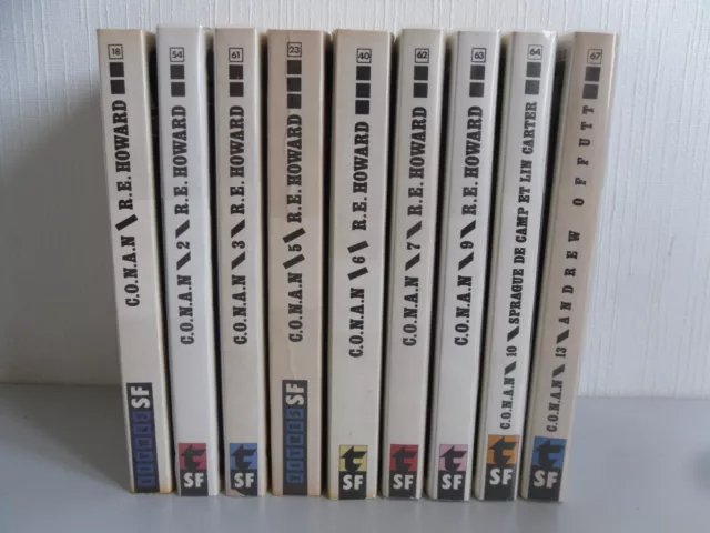 Conan R.E. Howard lot de 9 livres JC Lattès science fiction