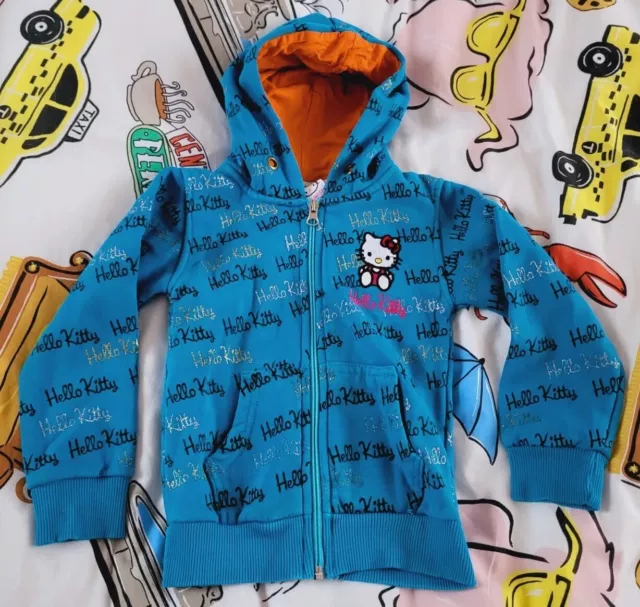 Hello Kitty turchese con cappuccio cerniera età 4 anni combinazione spedizione costruire un pacchetto
