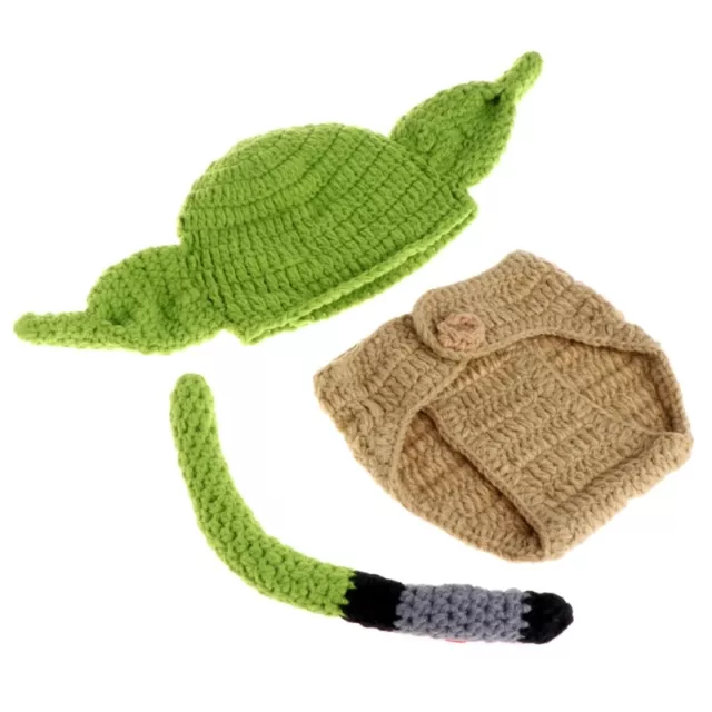 Newborn Boy Girl Baby Crochet Knit Costume Photography Photo Prop Hat Outfit Set