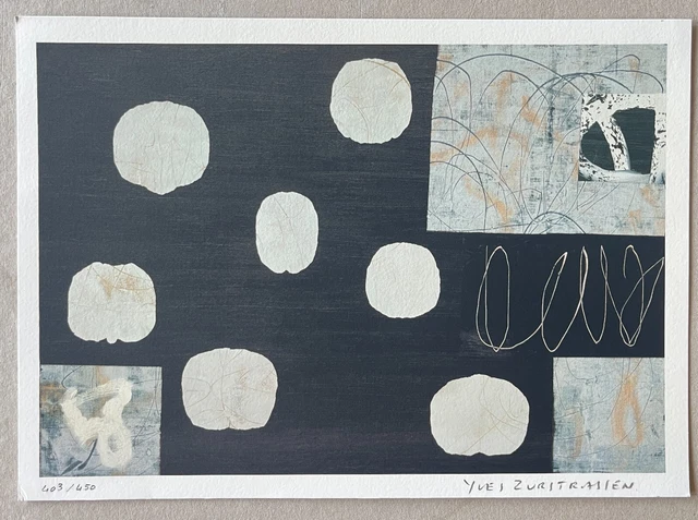 Sérigraphie Originale Signée François Patez - Art Abstrait Numéroté, édition Limitée Sur Papier