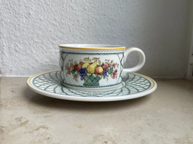 Villeroy & Boch Basket Teetasse mit Untertasse Unterteller Untere MEHR TOP!