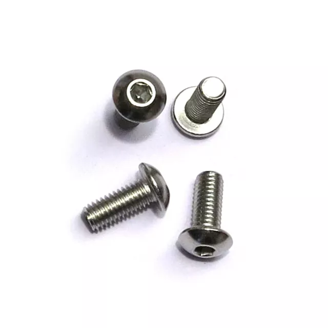 Stainless Steel Bicycle Bidon Bottle Cage Bolts x4 M5x12mm Silver Bike Screws 3