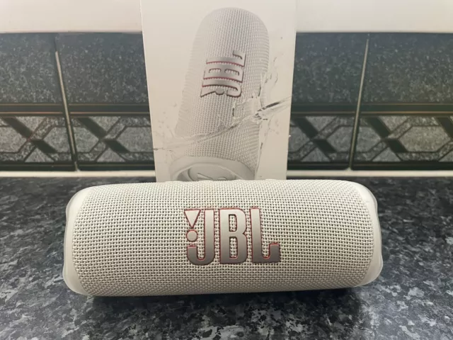 JBL Flip 6 Portable Bluetooth Speaker - White