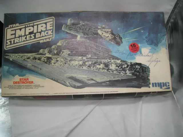 1980 EMPIRE STRIKES BACK Star Destroyer ORIGINAL MPC Model Kit 1-1926 SEALED BAG