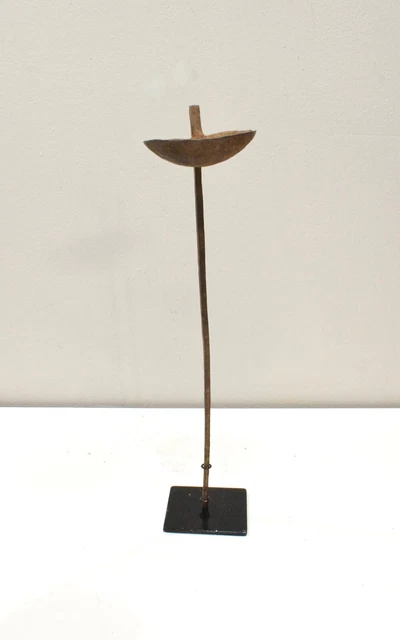 African Metal Oil Lamp Dogon Tribe Mali