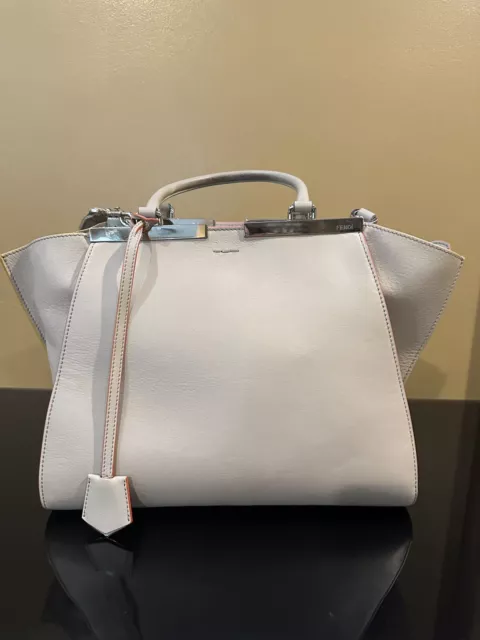 Fendi  Vitello Dolce Shiny Nappa Petite Leather 3 Jours Tote