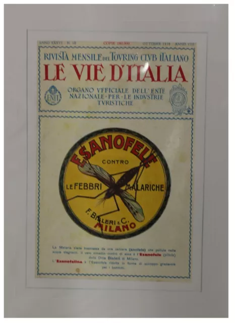 1930 Esanofele Bisleri & C. Milano Medicinale Pubblicita' D'epoca - Originale -