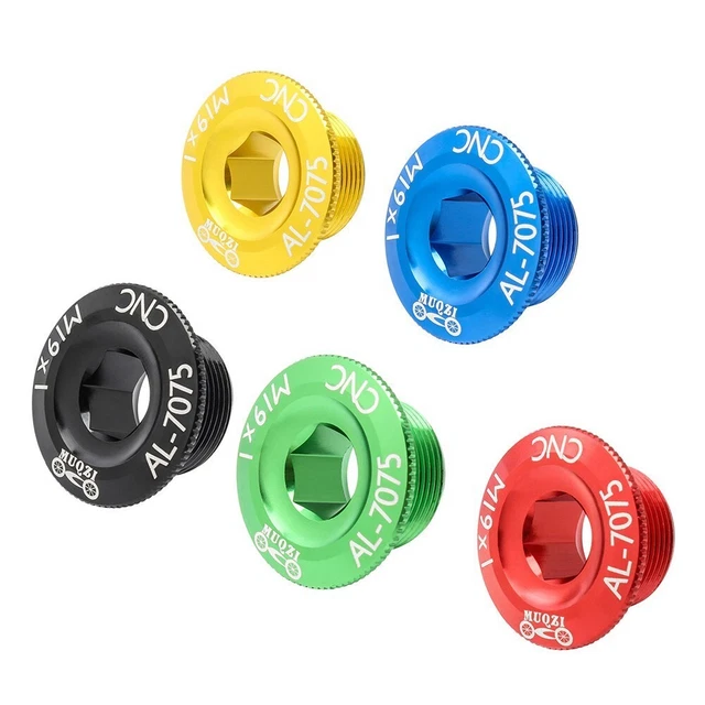 Viti Pedivella Per Bici In Lega Alluminio 7075 - Bulloni Copertura Guarnitura M18 X 15mm, Per Mountain Bike E Bici Da Strada, Blu