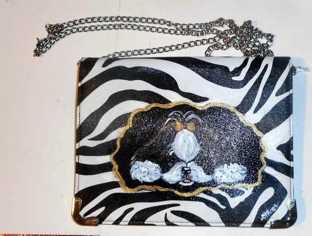 Shih Tzu Crossbody Bag Handbag Purse for Women Girls Vegan Leather