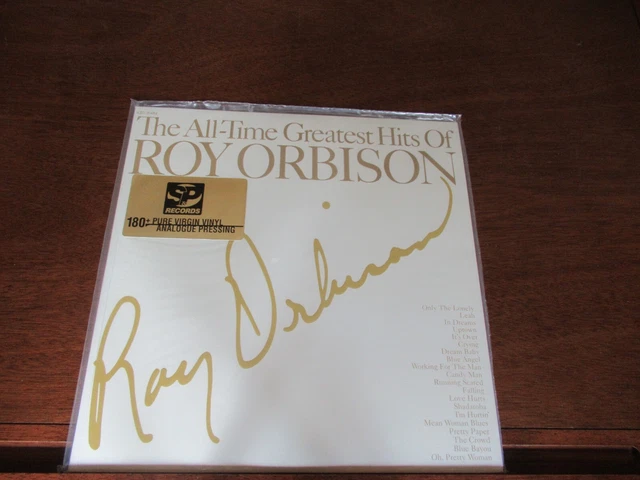 Roy Orbison THE ALL TIME GREATEST HITS-S&P Records 2LP 180gm SEALED & MINT #607 Roy Orbison THE ALL TIME GREATEST HITS-S&P Records 2LP 180gm SEALED & MINT #607