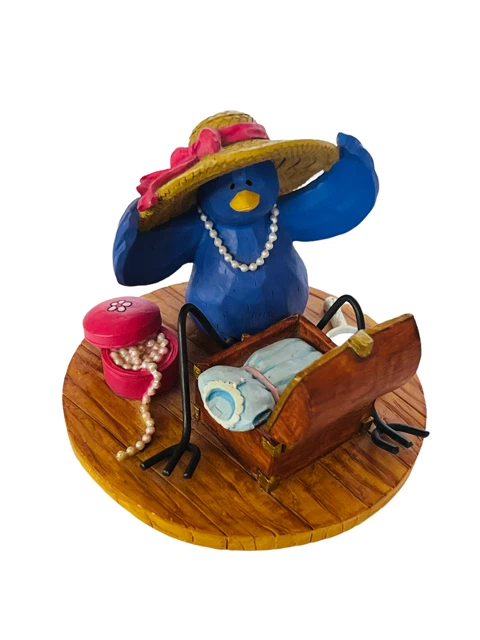 Russ Berrie Bird Figurine Tweet Along With Me anthropomorphic Make Believe hat