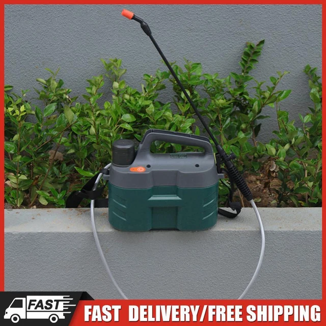 Spruzzatore Elettrico Da Giardino 5L Ricaricabile USB - 3 Ugelli, 2400mAh, Tracolla Regolabile - Foto 4