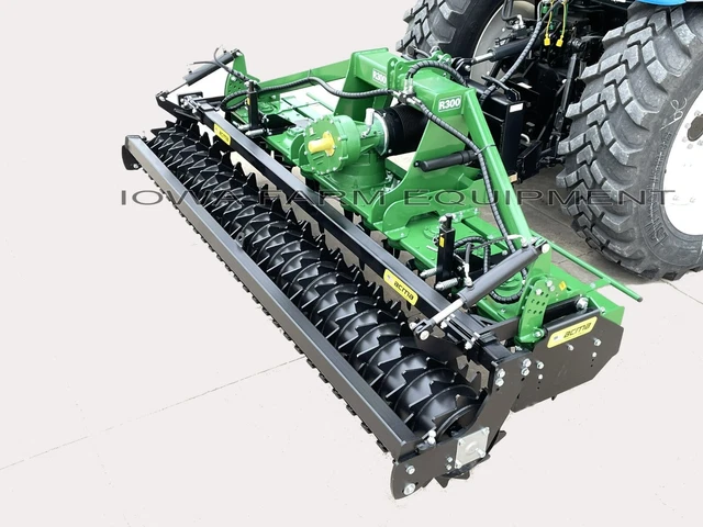 ACMA R250 8'-6" H-Dty Power Harrow, XW Packer Roller: QH Comp 80-130PTO HP G-Box