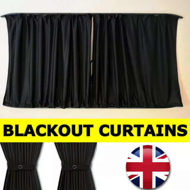 ⭐⭐⭐ VW T5 T5.1 T6 Blackout Curtain PASSENGER SWB REAR QUARTER Transporter BLACK