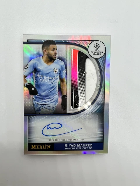 TOPPS MERLIN CHROME Riyad Mahrez Match Ball Auto EUR 52,62 TOPPS MERLIN CHROME Riyad Mahrez Match Ball Auto EUR 52,62