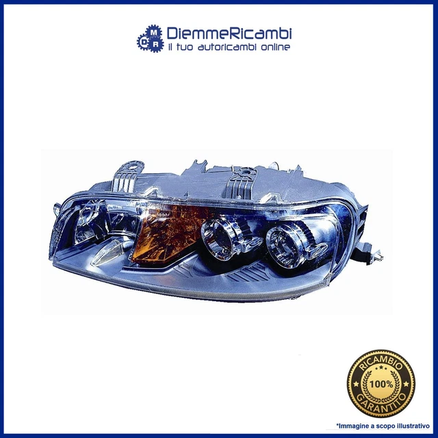 Faro Delantero Izquierdo Para Fiat Punto (2003-2005) - Proyector De Repuesto, No Original