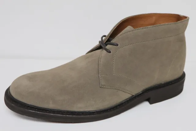 Frye Seth Men's $228 Chukka Ankle Boots Grey Suede Leather Lace Up Brand New