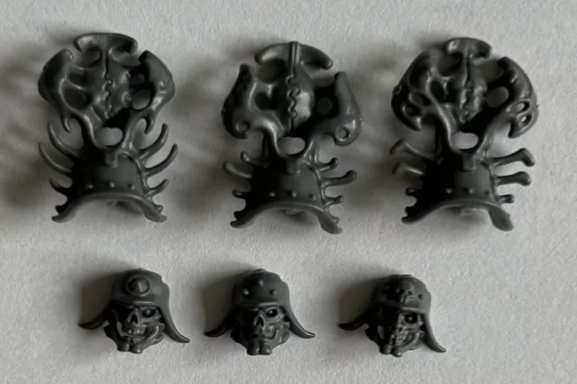 Warhammer AOS Ossiarch Bonereapers Immortis Guard Skeleton Heads x 3 New Bits