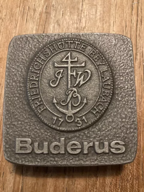 Buderus Kunstguss Eisen . Sehr seltener Briefbeschwerer Friedrichshütte Laubach