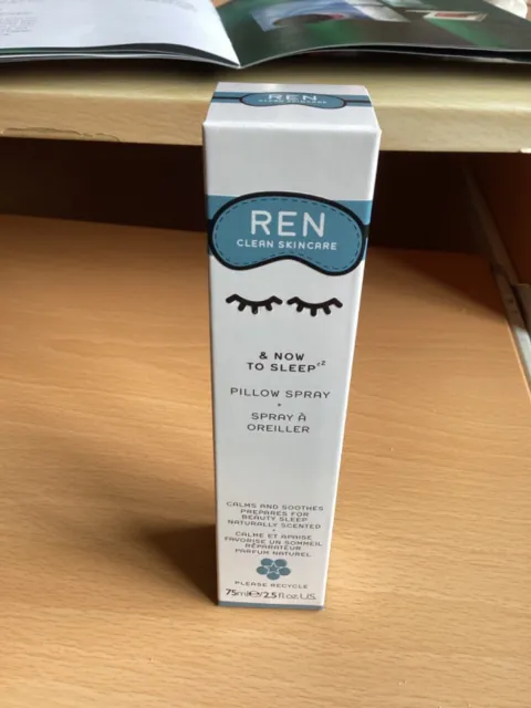 REN Skincare — & Now To Sleep Pillow Spray 75ml (Frankincense, Lavender, Hops)