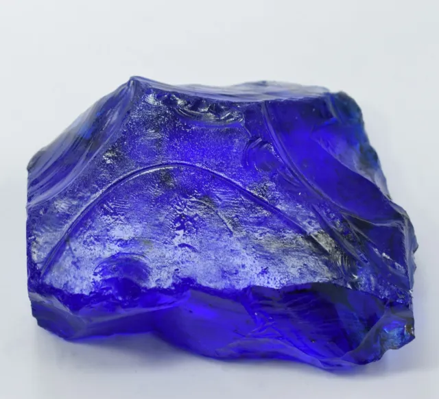 Lab-Created Sapphire Blue Rough Uncut  1875.55  Ct CERTIFIED Loose Gemstone 2