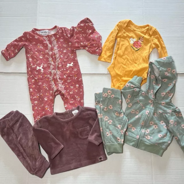 Baby Girl Bundle 0-3 Months Nicole Miller Carters and More