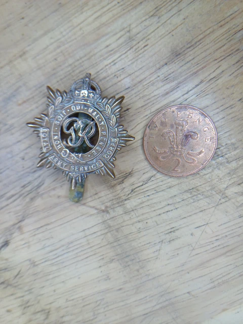 ORIGINAL WW2 BRITISH Army Royal Army Service Corps Cap Badge - Kings ...