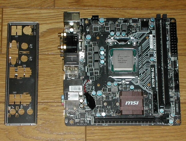 MSI H170I PRO AC LGA1151 miniITX with CPU $189.69 - PicClick CA
