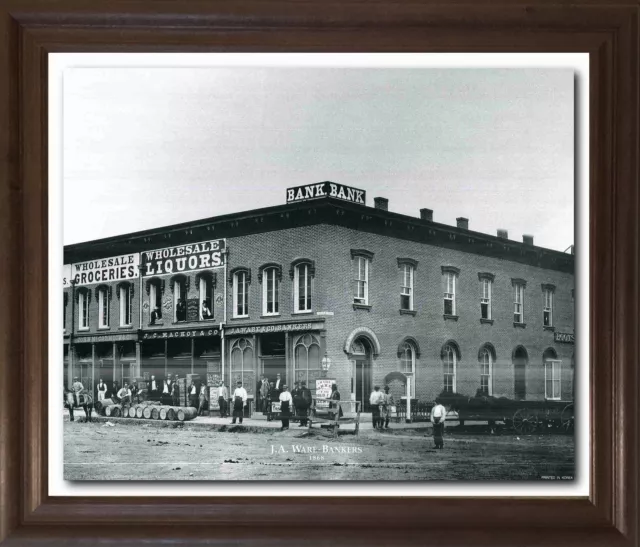 Vintage Wholesale Liquors Ware-Bankers Omaha Nebraska City Wall Framed Picture
