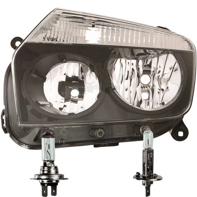 Diederichs – Paire Phares Halogènes H7 Gauche + Droite – Compatible Fiat 500 (2007-) – Réglage Électrique LWR