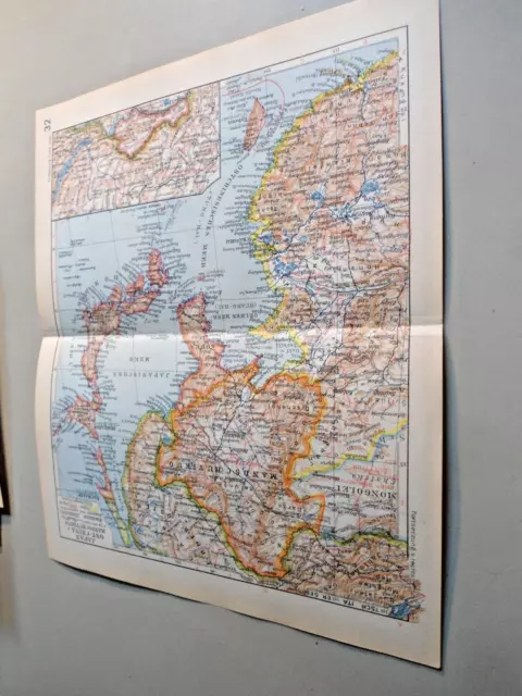 Alte Landkarte 1929  Japan und Ostchina