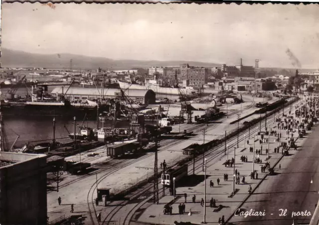 Cagliari Citta'   Fg  Viaggiata  1950  Porto