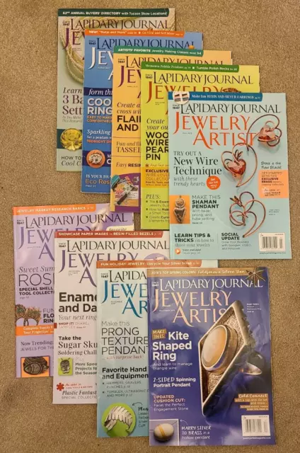 LAPIDARY JOURNAL - JEWELRY ARTIST - American magazine for jewellery. 2015 bundle