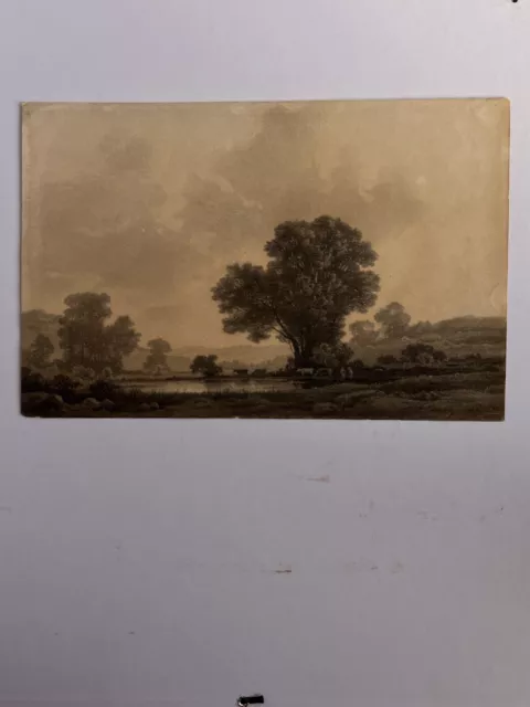 Louis Alphonse Guery Dessin Paysage Peintre Barbizon