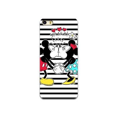 Coque iPhone 7 et iPhone 8 mickey minnie kiss bisous love amour disney 