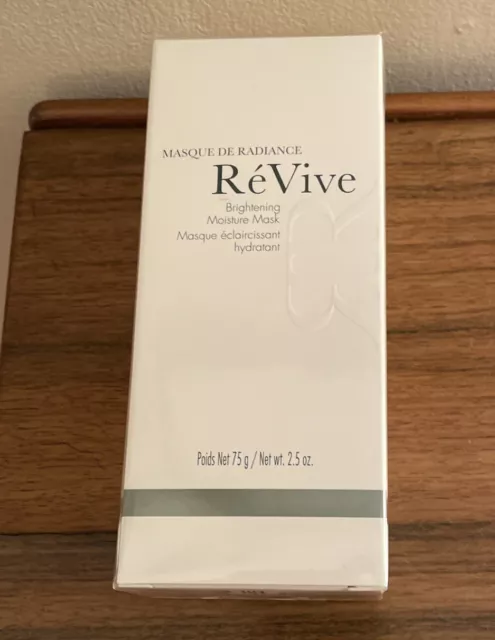 ReVive Masque De Radiance Brightening Moisture Mask 2.5 oz / 75 g NEW SEALED