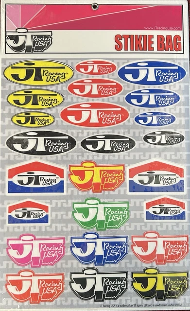 Jtx Sticker JT RACING RETRO Sticker Decal Set BMX Motocross Enduro Super cross £10. ...
