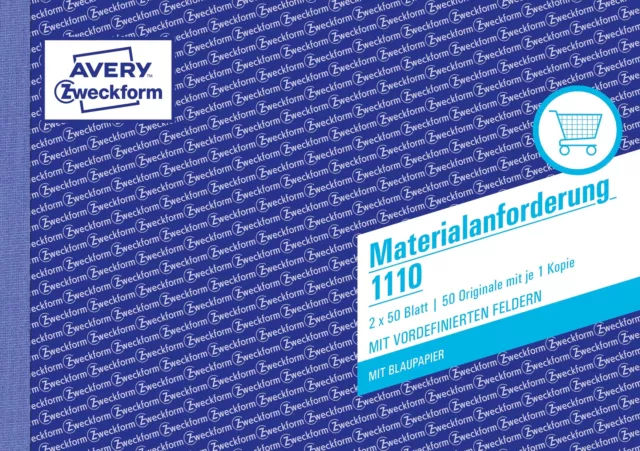 Avery Zweckform Material Application/1110 Bl Pack Of 2X 50 Sheets Di (US IMPORT)
