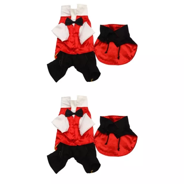 2 PCS Pet Funky Clothes Halloween Costume Vampire Dog Cape Dog's